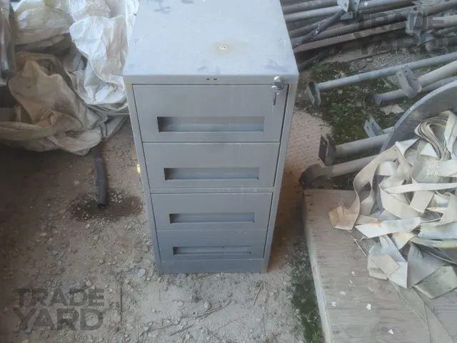 Gray 4-Drawer Filing Cabinet